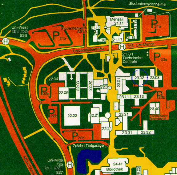 Lageplan Experimentelle Anästhesiologie