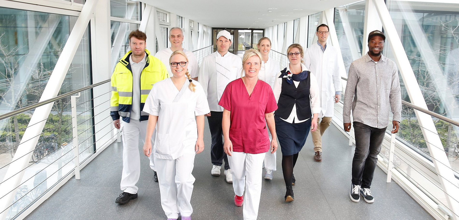 Neun Mitarbeiter des Universitätsklinikums 