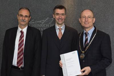Dr. Jürgen in der Schmitten zum W2-Professor ernannt